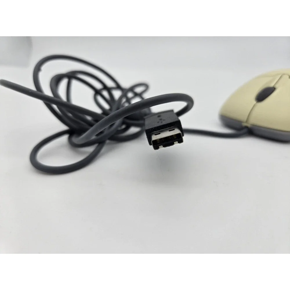 Mouse Microsoft Wheel Optical USB Beige Mouse‎ 1.1A X08-70400 Tested & Working